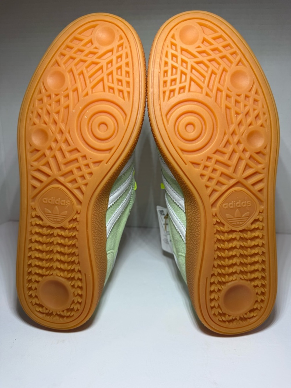 adidas Handball Spezial W Lime Green Suede with Gum Sole - Picture 8 of 9